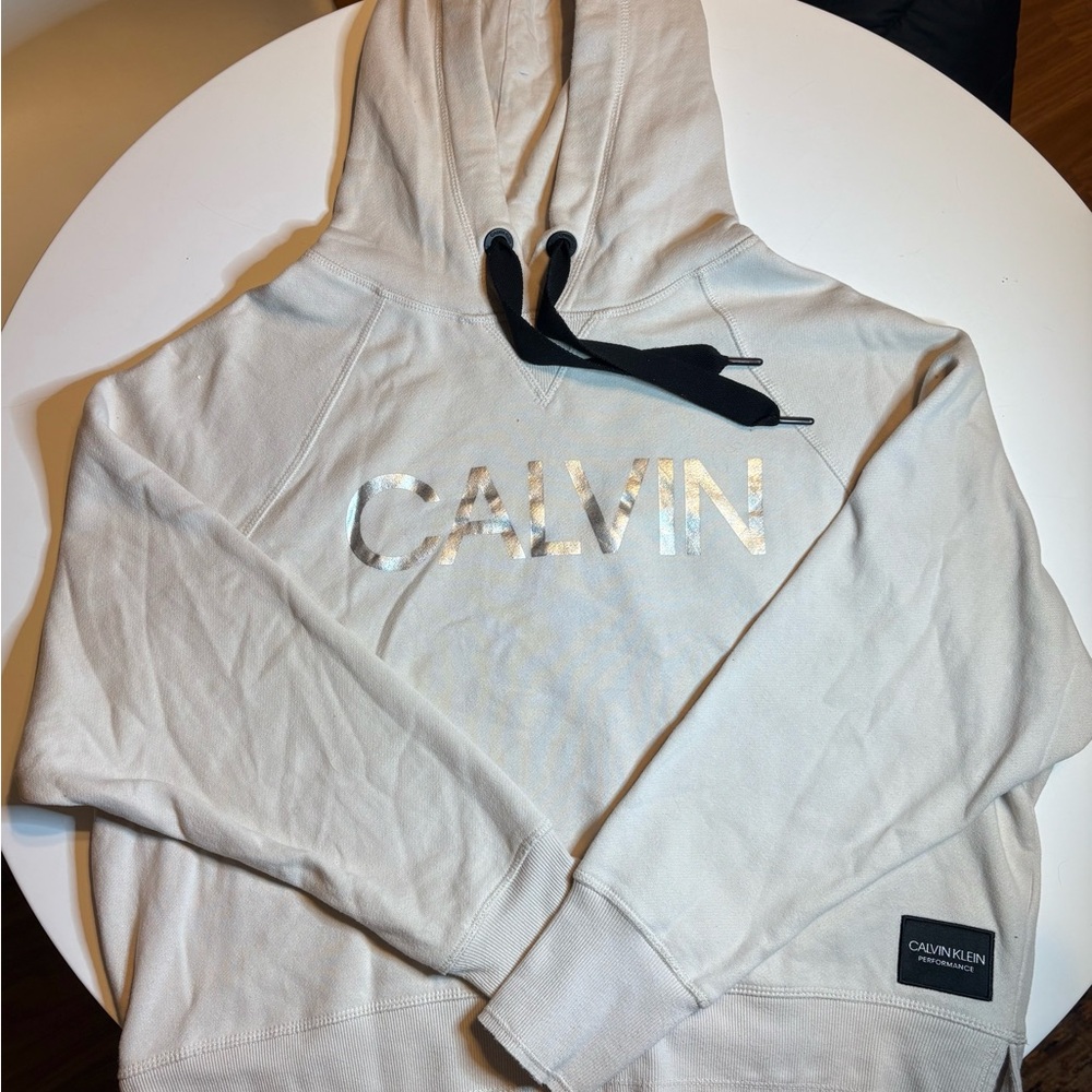 Calvin Klein Off White Activewear Hoodie